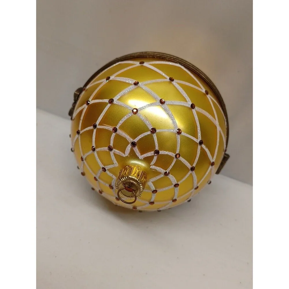Mostowski Blown Glass Christmas Ornament Komozja Hinged  Read**